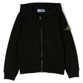 stone island black hoodie